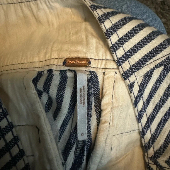 free people frankie high waist striped pants xs - Picture 12 of 12